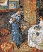 Camille Pissarro maid oil